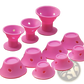 Silicone Hair Curlers no Heat Soft Rubber Rollers 10pc