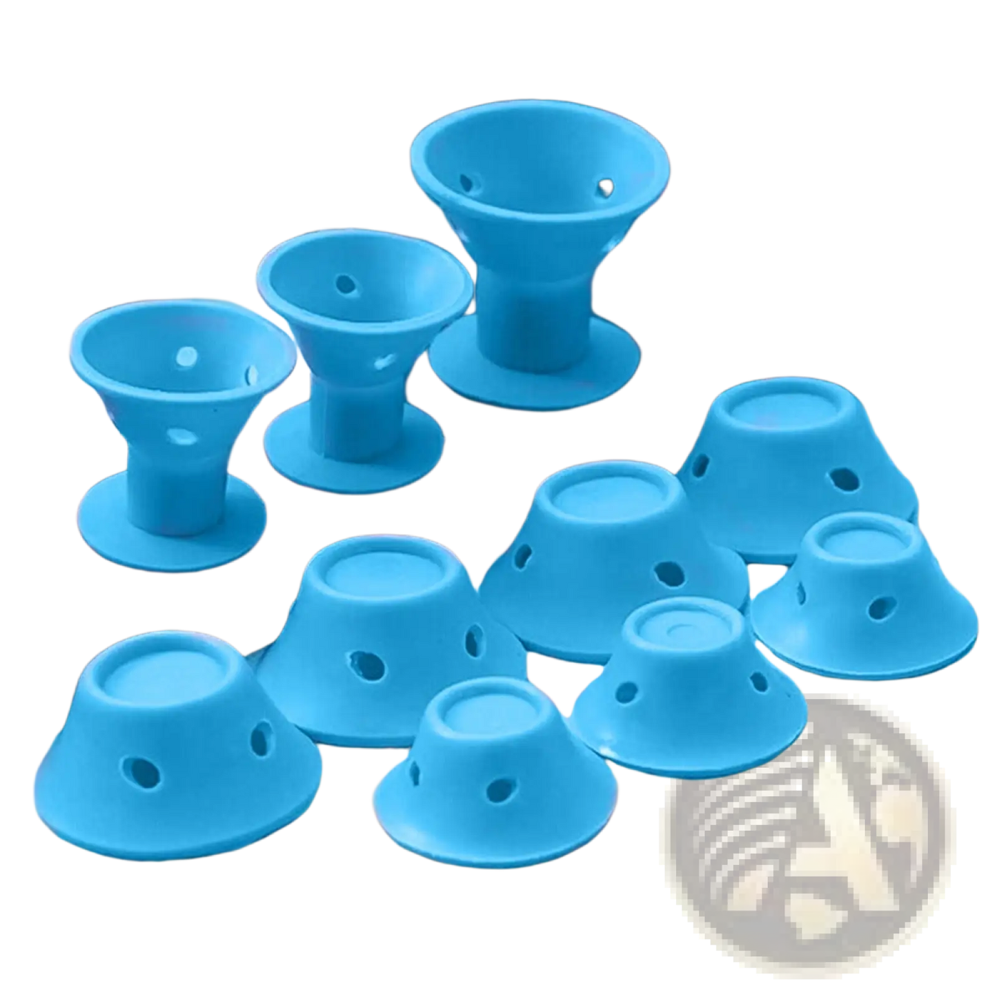 Silicone Hair Curlers no Heat Soft Rubber Rollers 10pc
