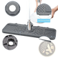 Silicone Self Draining Kitchen Sink Faucet Mat Gray