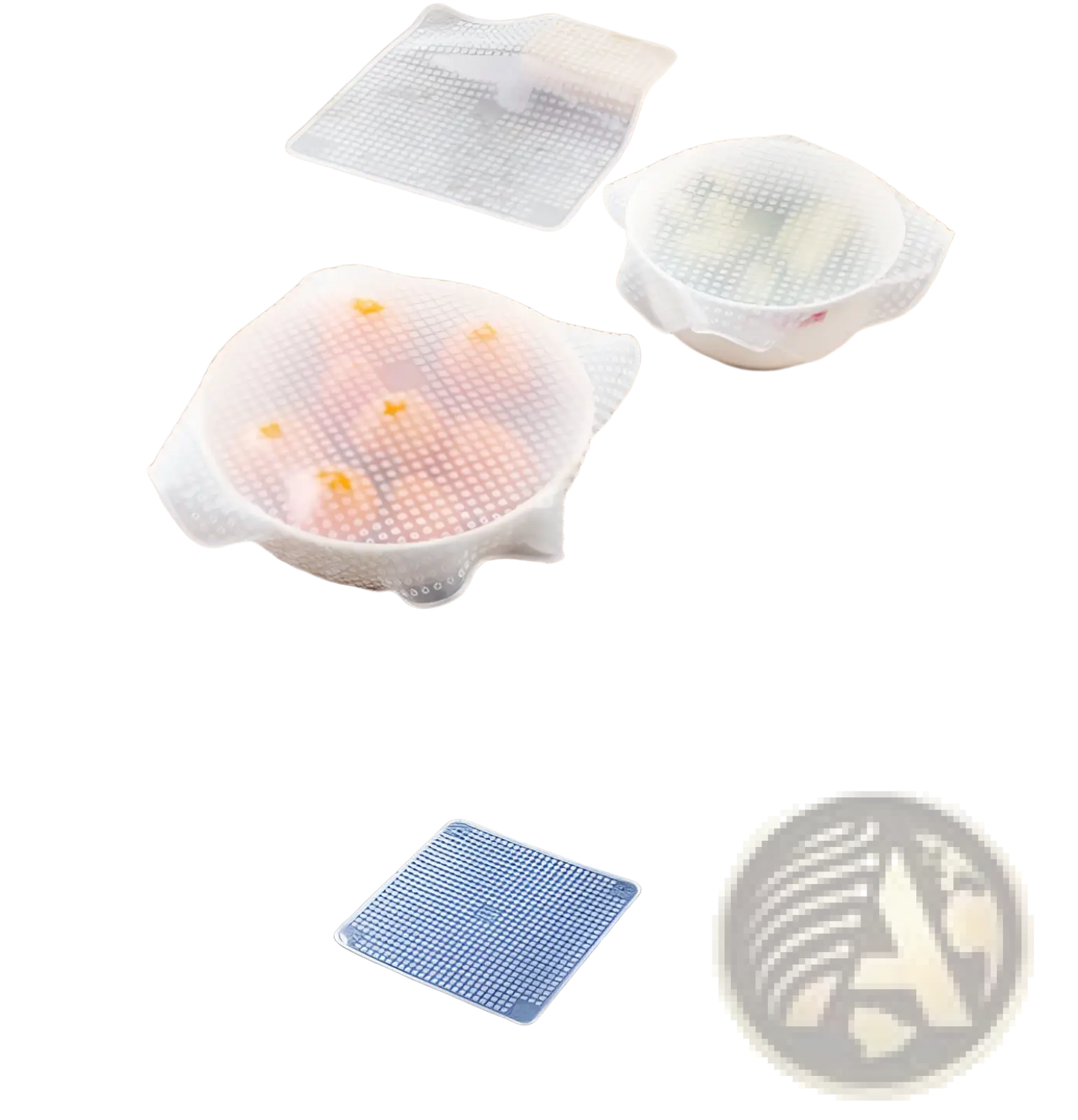 Silicone Stretch Lids Reusable Food Covers 4 Pack