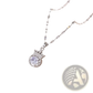 Silver Crown Zircon Necklace and Earring Jewelry Set