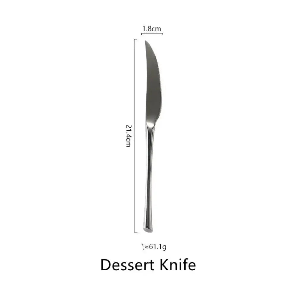 Polished Silver Western Stainless Steel Cutlery Set