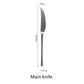 Polished Silver Western Stainless Steel Cutlery Set