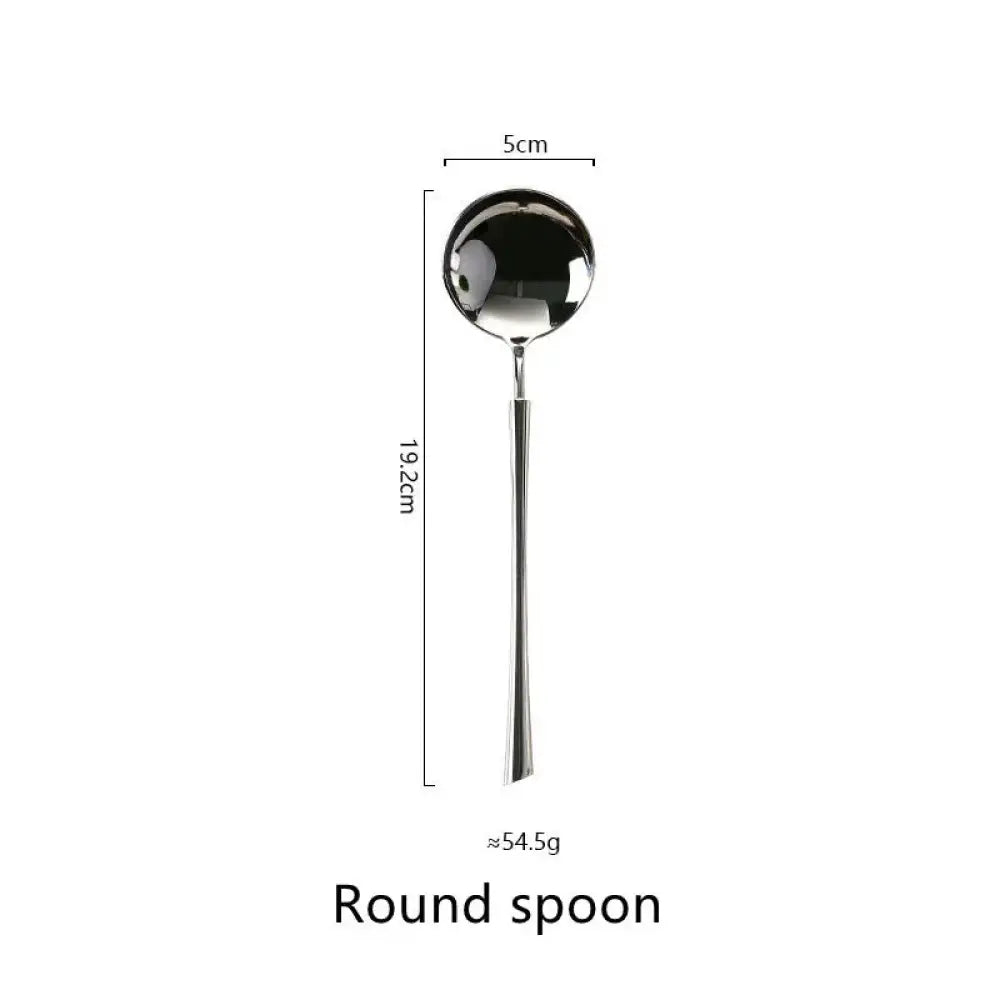Polished Silver Western Stainless Steel Cutlery Set