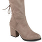 Botas Leeda femininas Journee Collection, marrom, tamanho 8 M