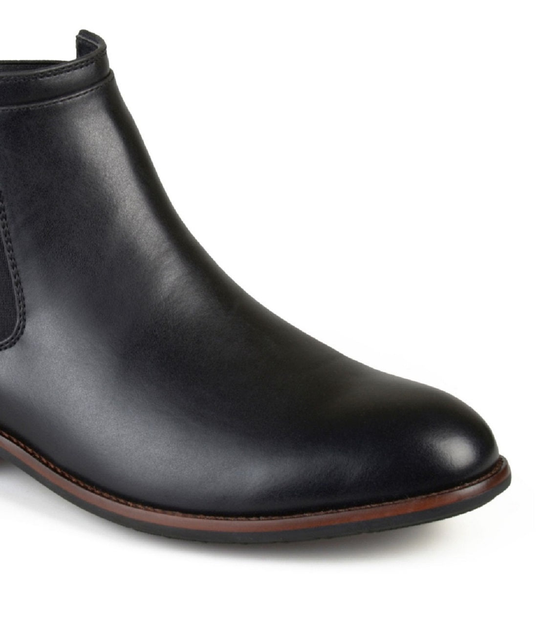 Bota social masculina Landon da Vance Co., preta, tamanho 9 M