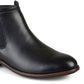 Bota social masculina Landon da Vance Co., preta, tamanho 9,5 m