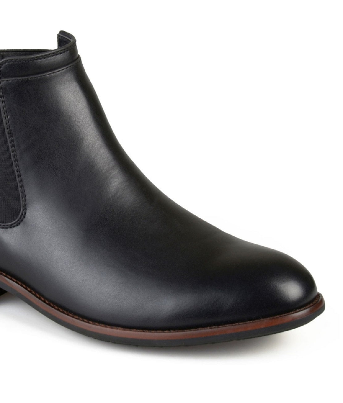 Bota social masculina Landon da Vance Co., preta, tamanho 9,5 m