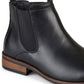 Bota social masculina Landon da Vance Co., preta, tamanho 10,5 M