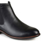 Bota social masculina Landon da Vance Co., preta, tamanho 10,5 M