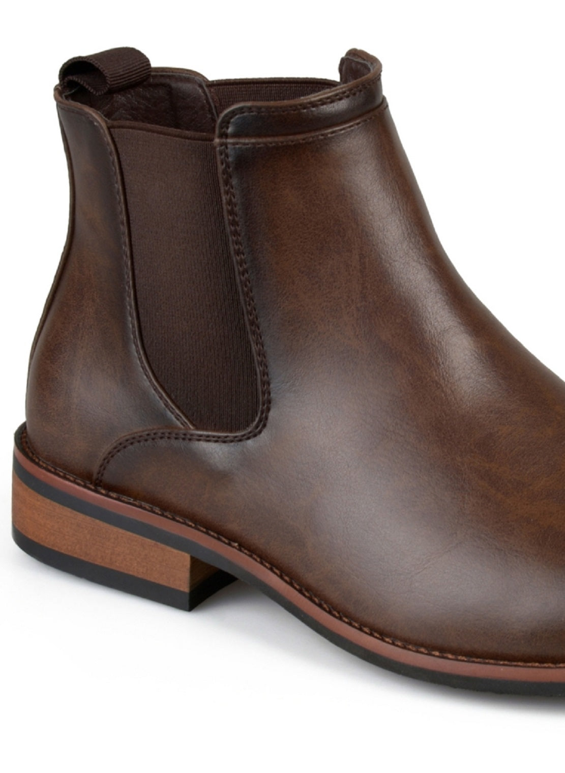 Bota social masculina Landon da Vance Co., marrom, tamanho 9,5 m