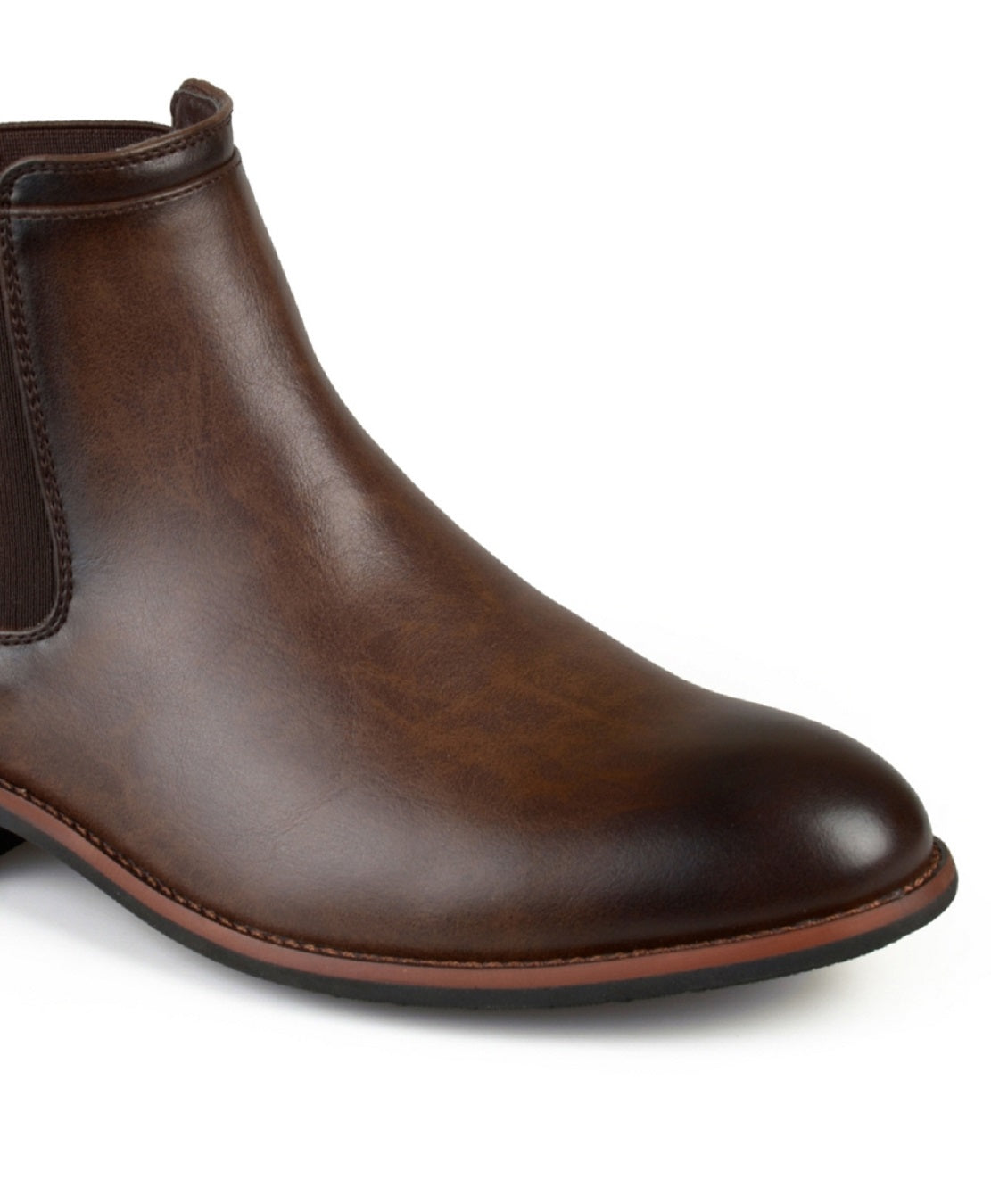 Bota social masculina Landon da Vance Co., marrom, tamanho 9,5 m