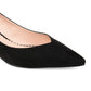 Sapatos femininos Journee Collection Goldie Kitten Heel, pretos, tamanho 8 M