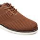 Sapatos sociais masculinos de malha Novak da Vance Co., marrom, tamanho 8 M