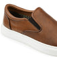 Tênis masculino Thomas &amp; Vine Conley Slip On de couro marrom, tamanho 9 M