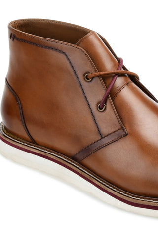 Botas Chukka Masculinas Thomas &amp; Vine Keegan Plain Toe Marrom Tamanho 8,5 M