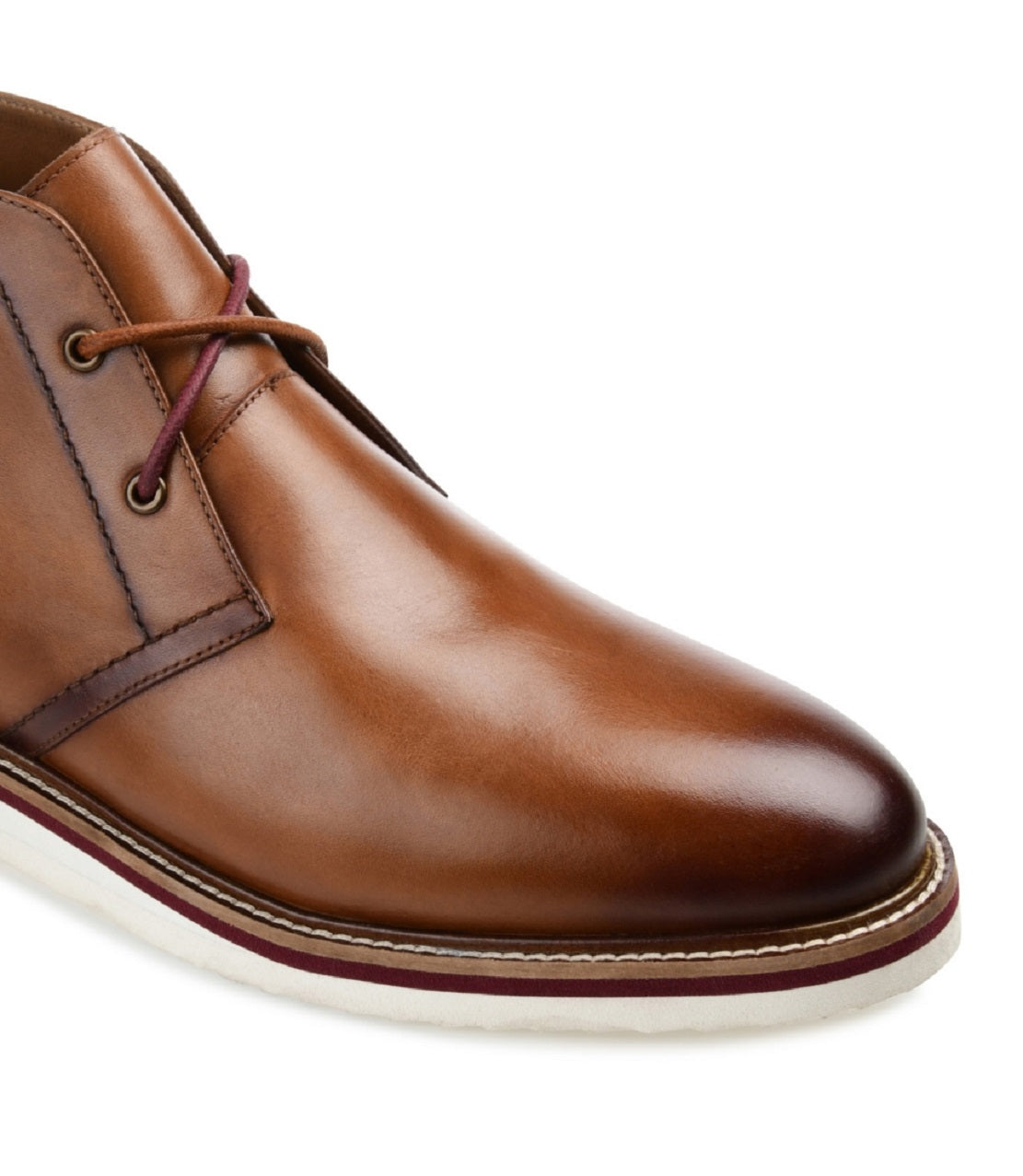 Botas Chukka Masculinas Thomas &amp; Vine Keegan Plain Toe Marrom Tamanho 8,5 M