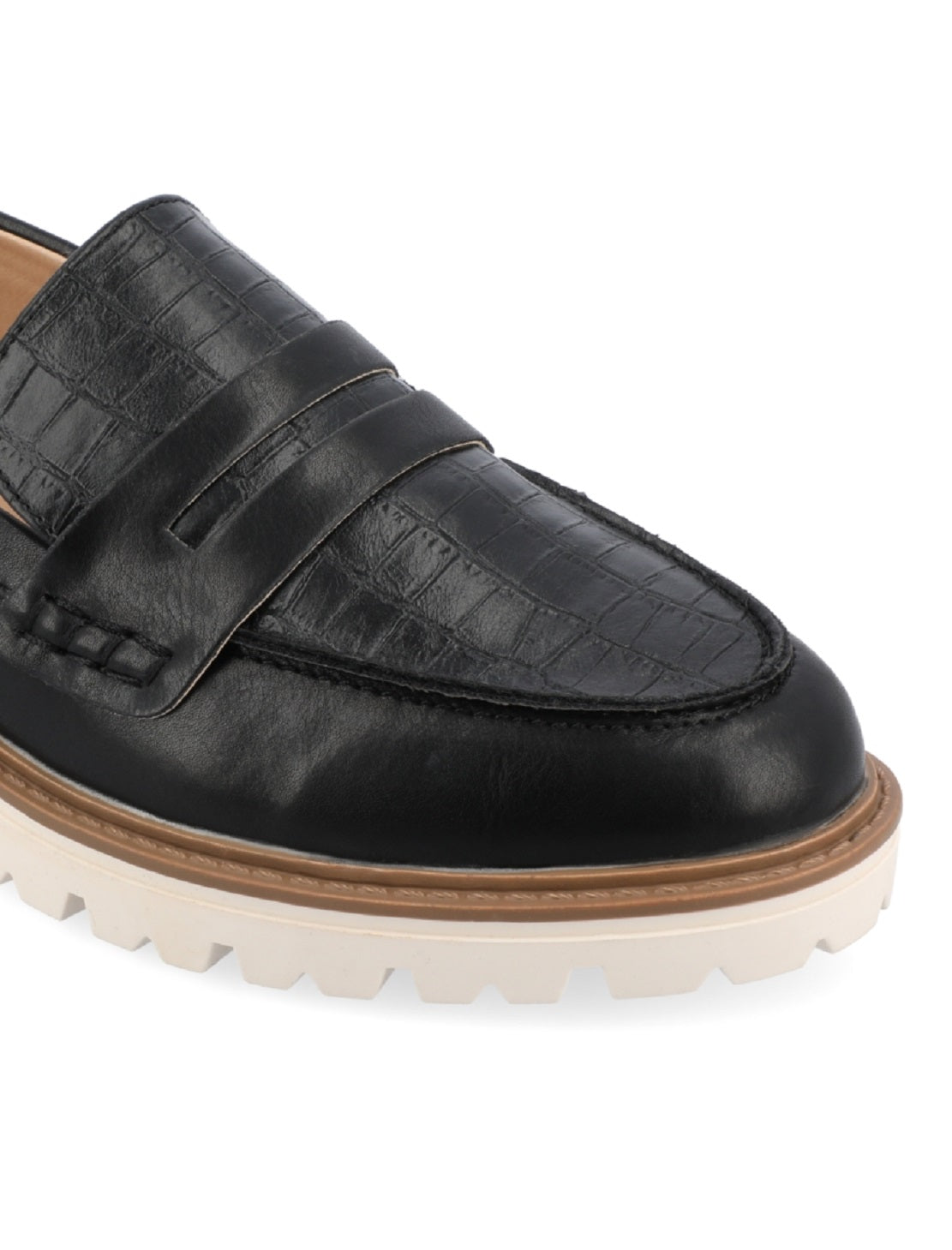 Sapatos mocassim Kenly femininos Journee Collection, pretos, tamanho 8 M