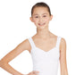 Capezio Regata Princesa Feminina Branca Tamanho Médio