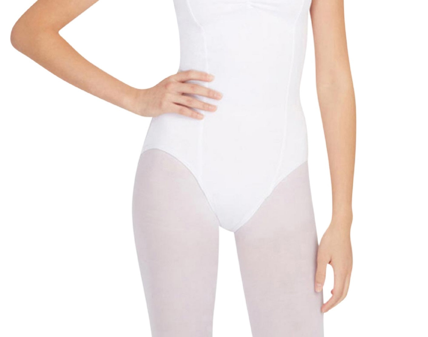 Capezio Regata Princesa Feminina Branca Tamanho Médio