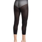 Meia-calça sem pé Capezio Hold And Stretch feminina, preta, tamanho pequeno