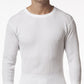 Camisa térmica masculina de manga comprida em malha waffle Stanfield's, branca, tamanho grande