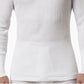 Camisa térmica masculina de manga comprida em malha waffle Stanfield's, branca, tamanho grande