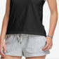 Blusa sem mangas Champion feminina, gola redonda, preta, tamanho extragrande