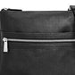 Bolsa tiracolo feminina Giani Bernini Pebble com alça ajustável, preta, tamanho regular