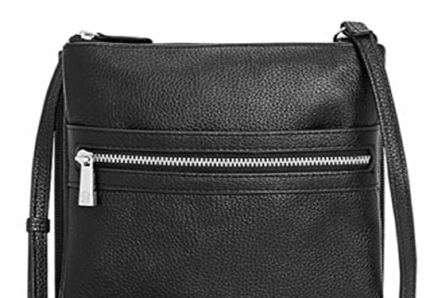 Bolsa tiracolo feminina Giani Bernini Pebble com alça ajustável, preta, tamanho regular