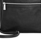 Bolsa tiracolo feminina Giani Bernini Pebble com alça ajustável, preta, tamanho regular