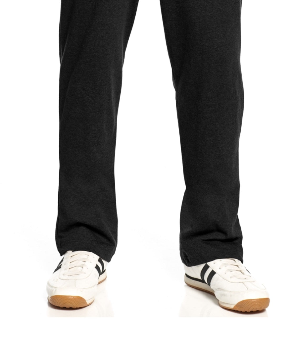 Calças Champion Masculinas Abertas, Pretas, Tamanho Médio