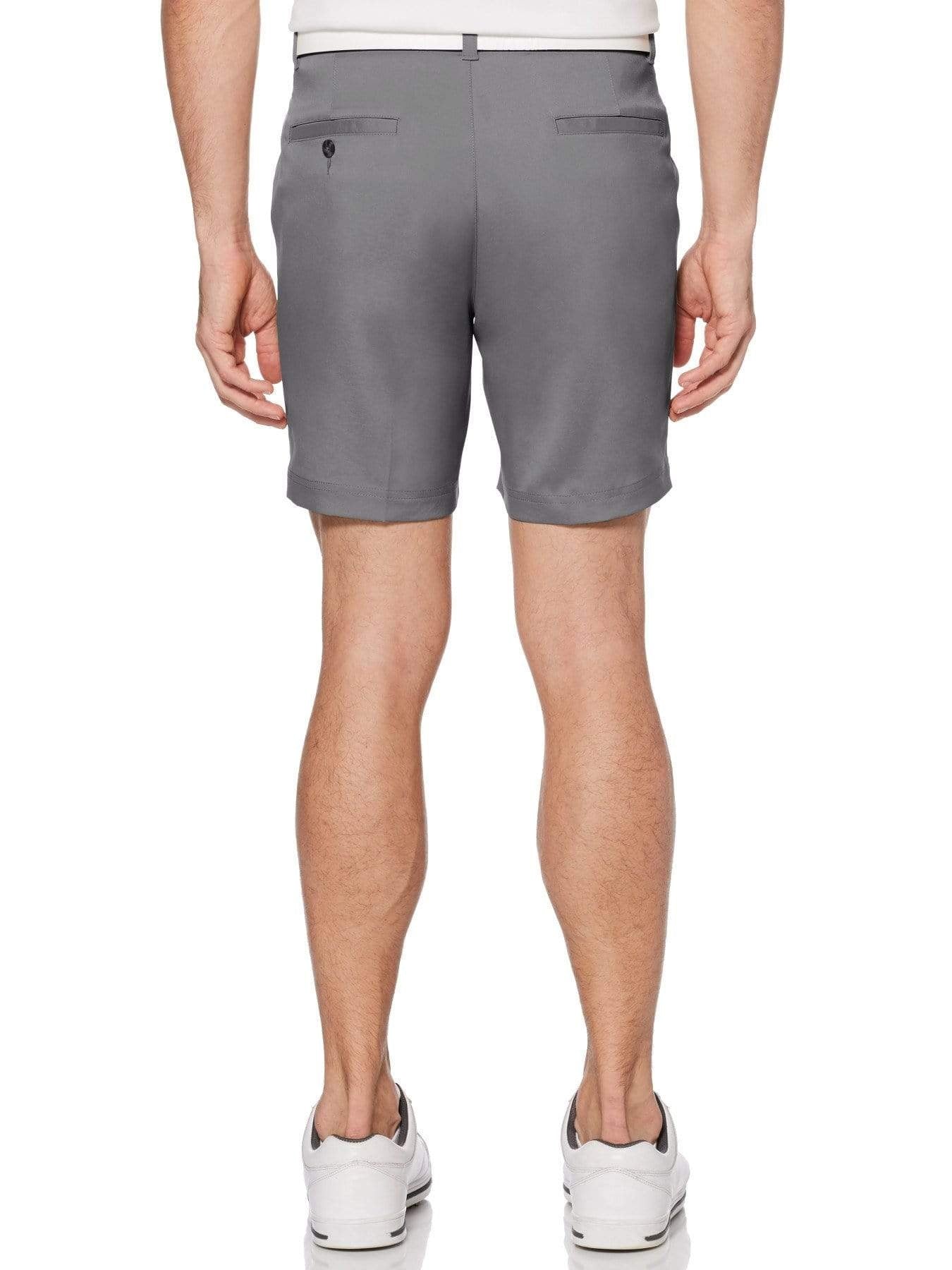 PGA TOUR Shorts de golfe masculino com 7 bolsos frontais planos, cinza, tamanho 40