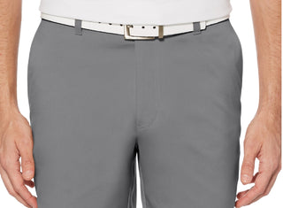 PGA TOUR Shorts de golfe masculino com 7 bolsos frontais planos, cinza, tamanho 40
