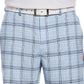 Shorts xadrez masculino PGA Tour azul tamanho 30