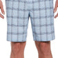 Shorts xadrez masculino PGA Tour azul tamanho 30
