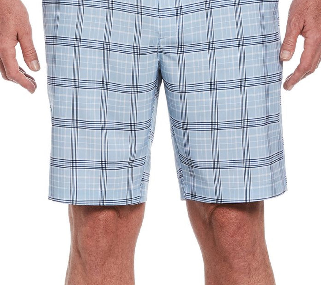 Shorts xadrez masculino PGA Tour azul tamanho 30