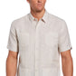 Camisa Guayabera Bordada Pregueada Masculina Cubavera Branca Tamanho Grande