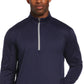 Moletom de golfe masculino com zíper de um quarto do PGA Tour, azul, tamanho médio