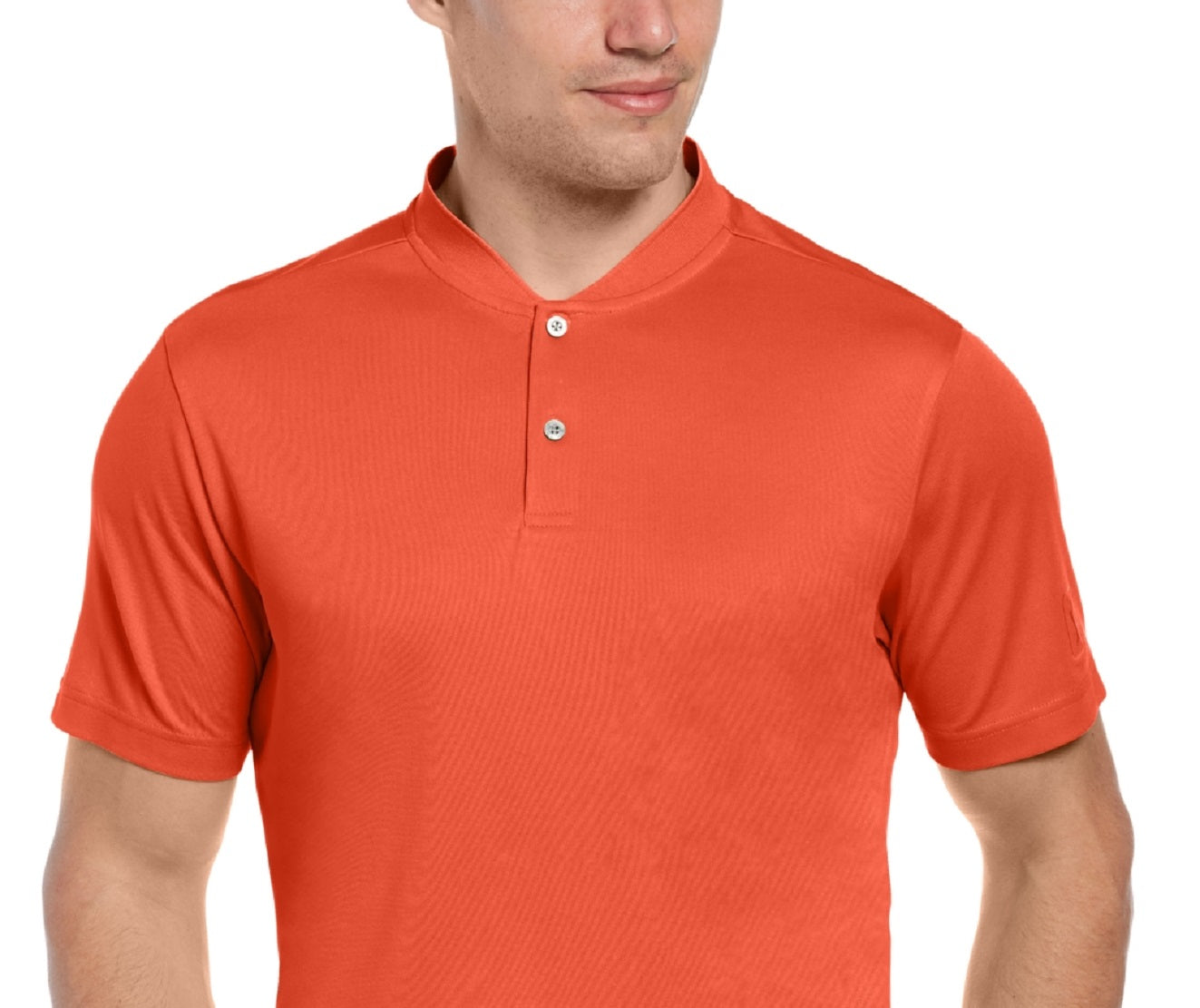 Camisa polo masculina com gola alta do PGA Tour, vermelha, tamanho extragrande