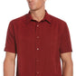 Camisa listrada ombré masculina Cubavera vermelha tamanho médio