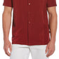 Camisa listrada ombré masculina Cubavera vermelha tamanho médio