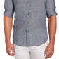 Camisa masculina antirrugas Cubavera Travelselect azul tamanho pequeno