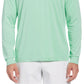 PGA Tour Masculino Sun Shade Stretch Quarter Zip Golf Listrado Pulôver Verde Tamanho Grande