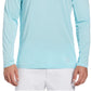 Camisa de golfe masculina com proteção solar e mídia mista PGA Tour, azul, tamanho XX-G