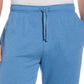 Bermuda masculina Cubavera de malha dupla lisa com 9 cordões, azul, tamanho extragrande