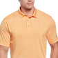Polo de golfe listrado com alimentação única masculina PGA Tour, laranja, tamanho médio