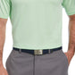 Camisa polo de golfe com textura de tinta espacial masculina PGA Tour, verde, tamanho pequeno