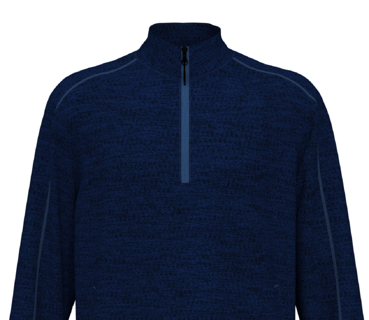 Suéter de lã texturizada com absorção de umidade masculino PGA Tour, azul, tamanho extragrande