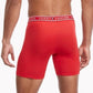 Tommy Hilfiger Cuecas Boxer Micro Masculinas Everyday, Pacote com 3, Vermelhas, Tamanho Grande
